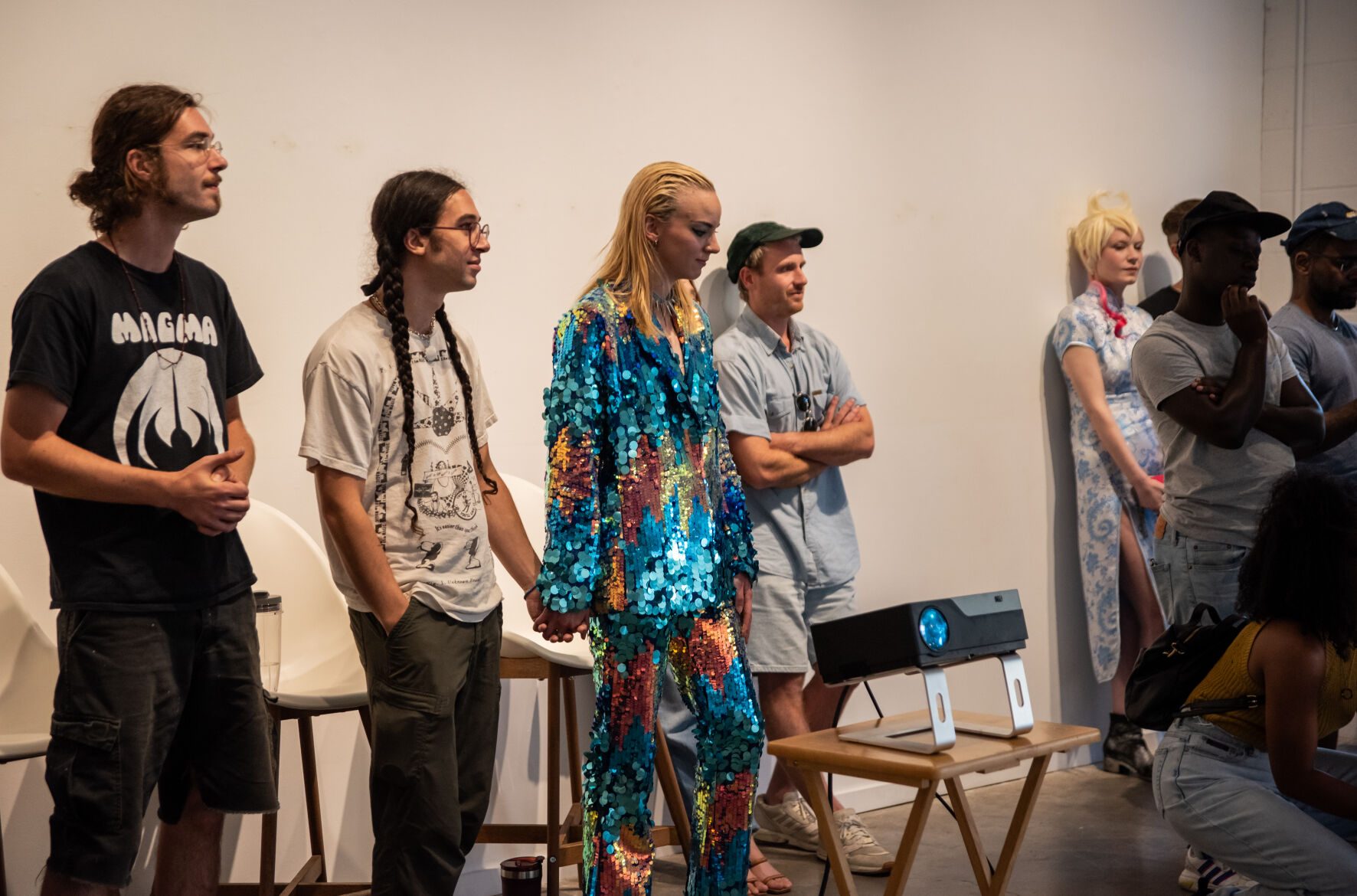 At Red Arrow Gallery 01 HNJ Eve Maret release show